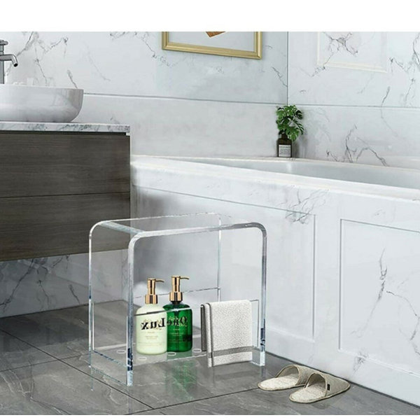 Clear Home Design 16'' W Acrylic Shower Bench Wayfair